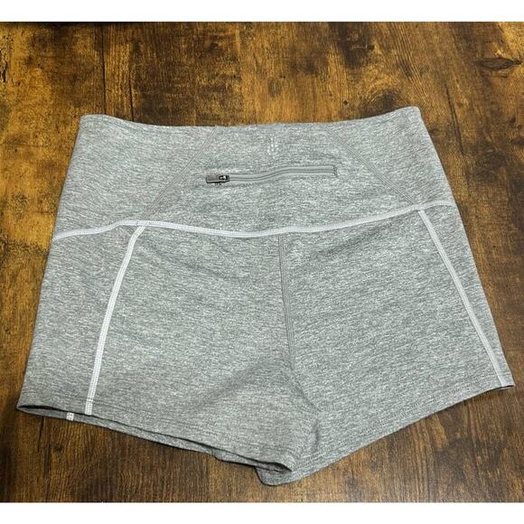 Free People FP Movement Gray You're A Peach Shorty High Waisted Shorts Size SM - Picture 4 of 9